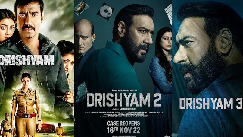 अजय देवगन की दृश्यम 3 का बॉक्स ऑफिस पर धमाल, जानें तीनों फिल्मों के कलेक्शन की पूरी कहानी अजय देवगन की दृश्यम 3 का बॉक्स ऑफिस पर धमाल, जानें तीनों फिल्मों के कलेक्शन की पूरी कहानी