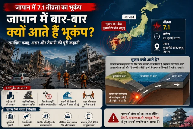 जापान में बार-बार क्यों आते हैं भूकंप? 7.1 तीव्रता के ताजा झटके से समझिए पूरी कहानी
